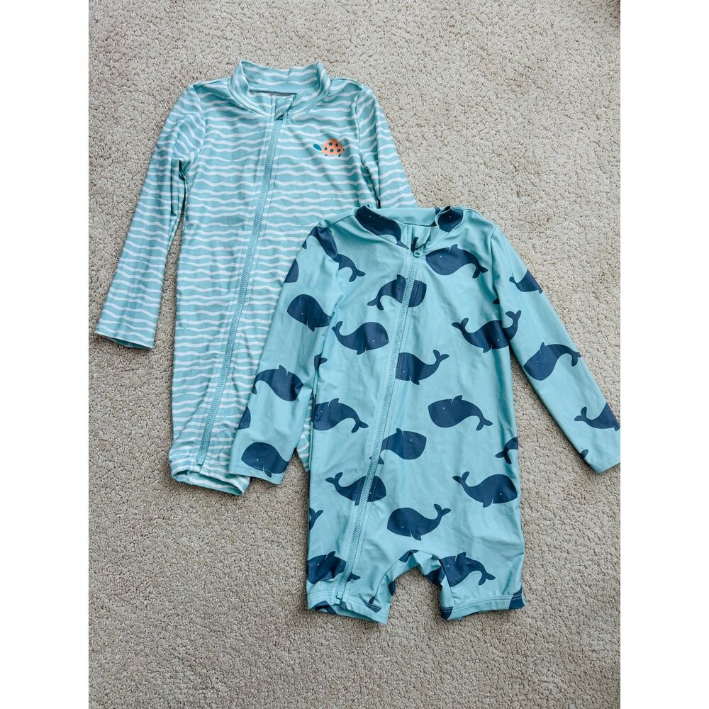 Simple Joys by Carter's 3T Swim Suit Rash Guard One Piece Bundle of Two